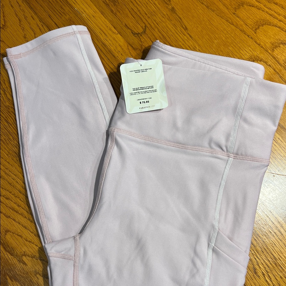Fabletics Muted Mauve High-Waisted Leggings